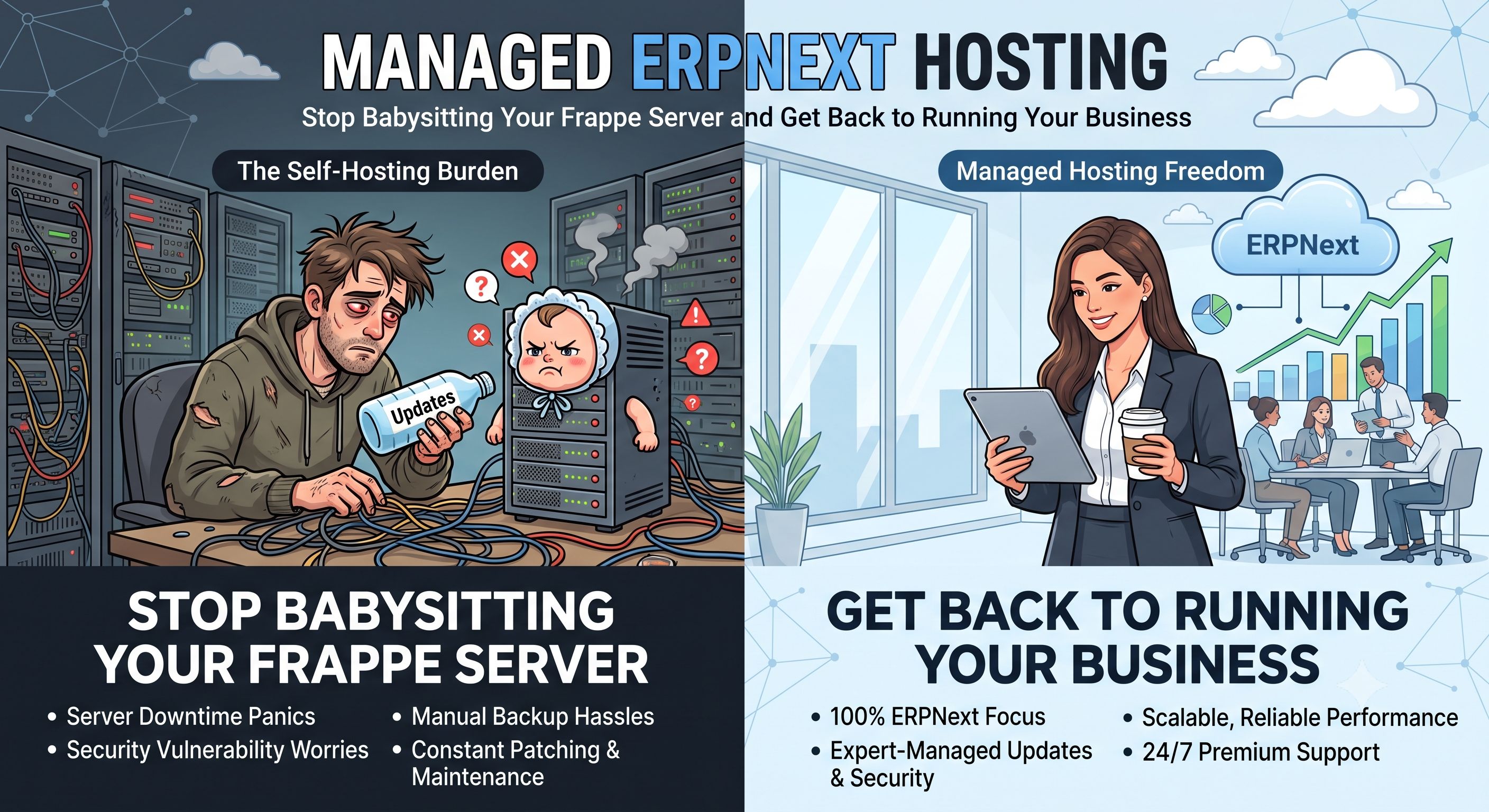 Managed ERPNext Hosting: Stop Babysitting Your Frappe Server and Get Back to Running Your Business